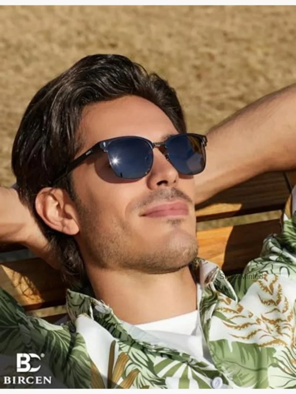 Mens Polarized Sunglasses Al-Mg Metal UV Protection Square Shades Driving